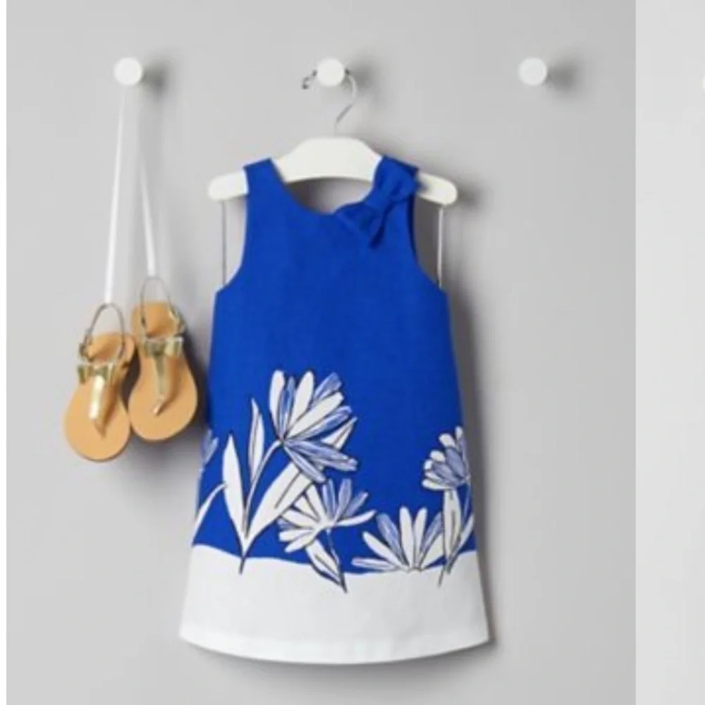 Janie and Jack Blue Floral Dress 2T NWT